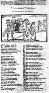 "الغجر الإنجليزي الشجاع" ، رسم توضيحي من "كتاب Roxburghe Ballads" بواسطة مدرسة اللغة الإنجليزية